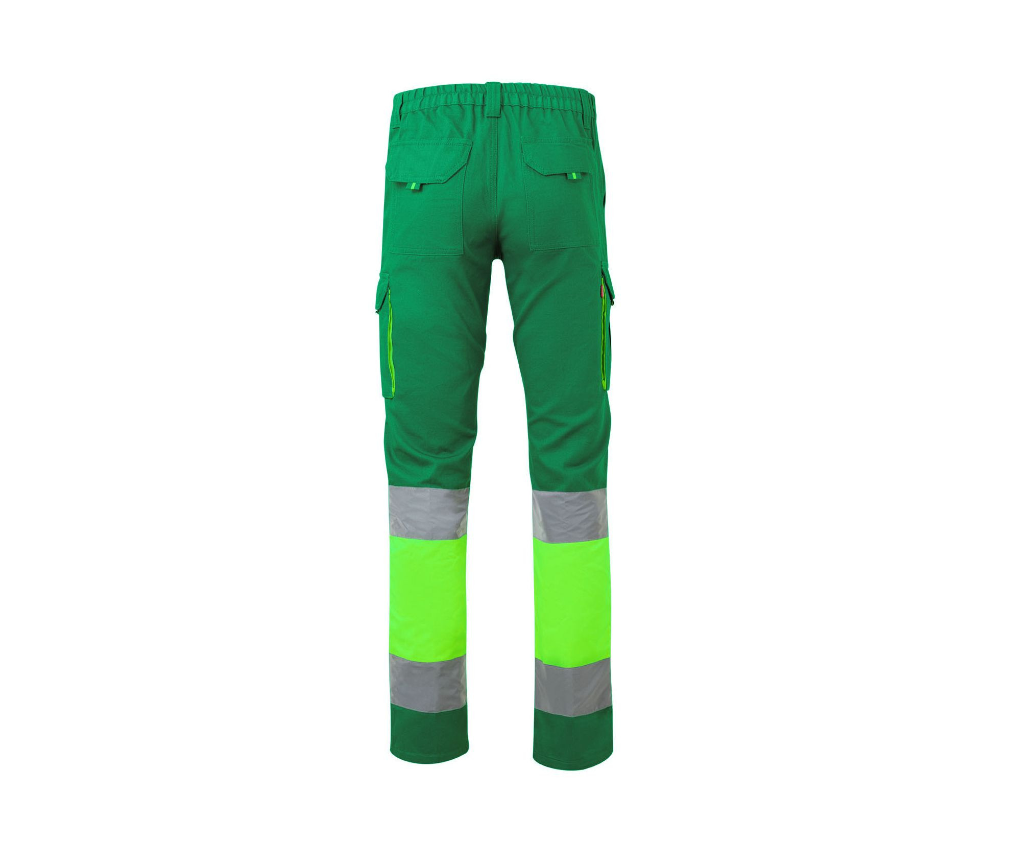 PANTALON 100% COTON BICOLORE MULTIPOCHES